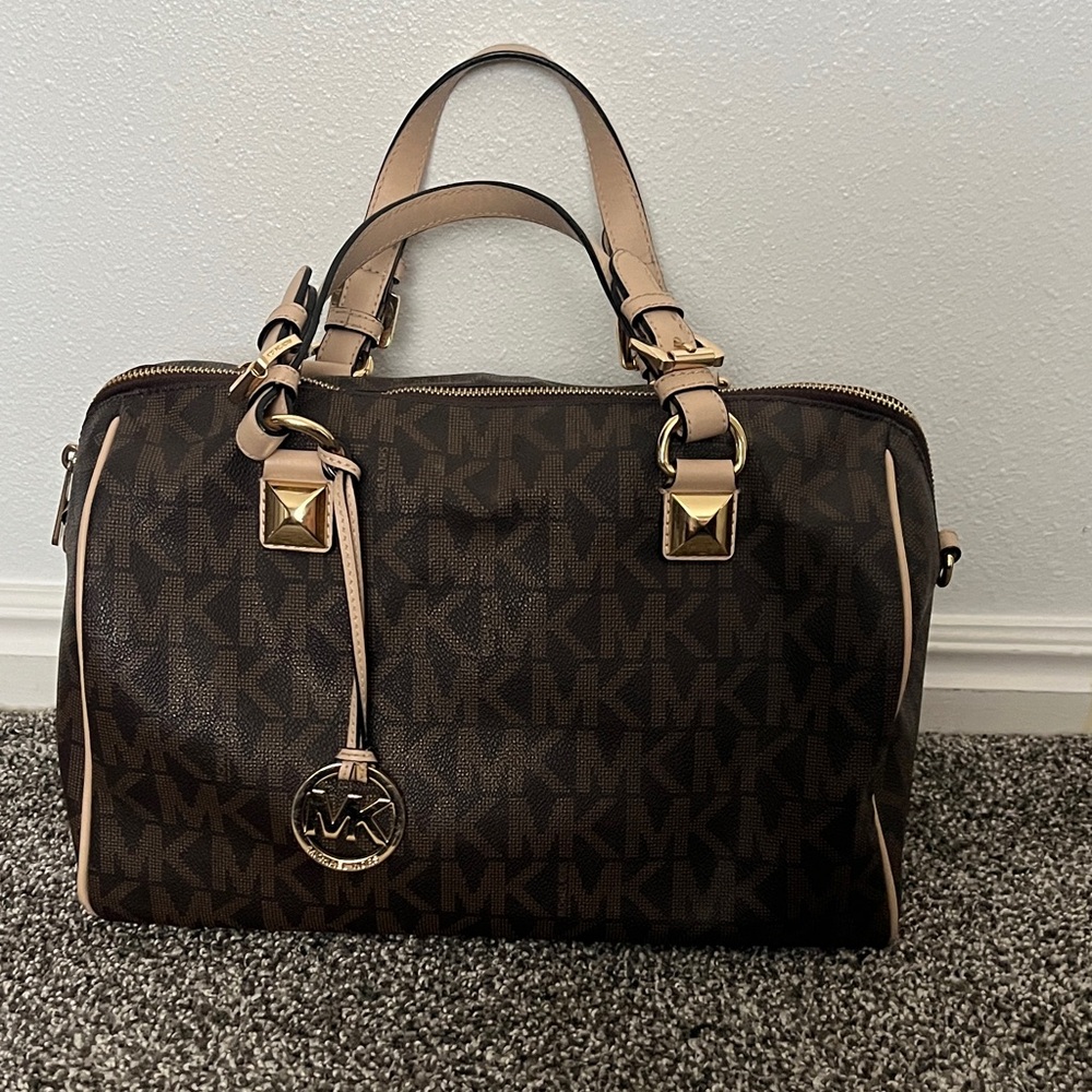 Michael Kors Dark Brown Monogram Handbag